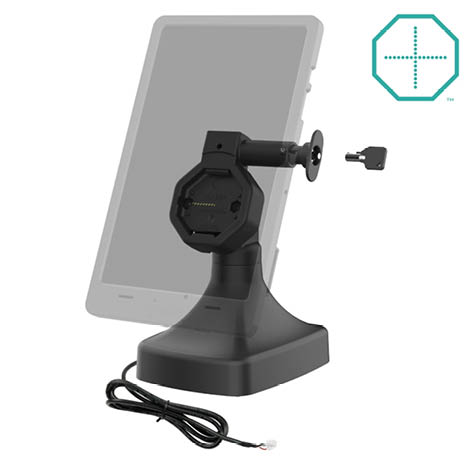 RAM Mounts GDS Uni-Conn Stand-Dockingstation (abschließbar) - Dreh- & Schwenkbar - Strom über PoE - rückseitige Pogo-Pads