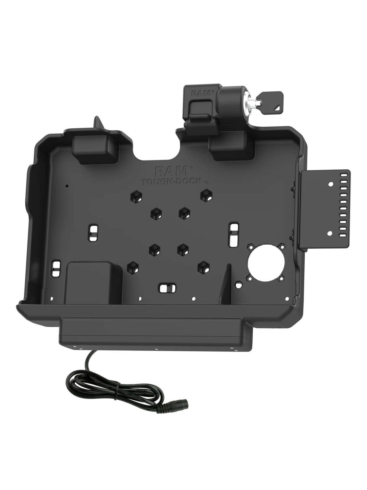 RAM Mounts Form-Fit Docking-Station für Getac ZX10 - Stromversorgung, abschließbar, 4-Loch AMPS- und VESA-Aufnahme