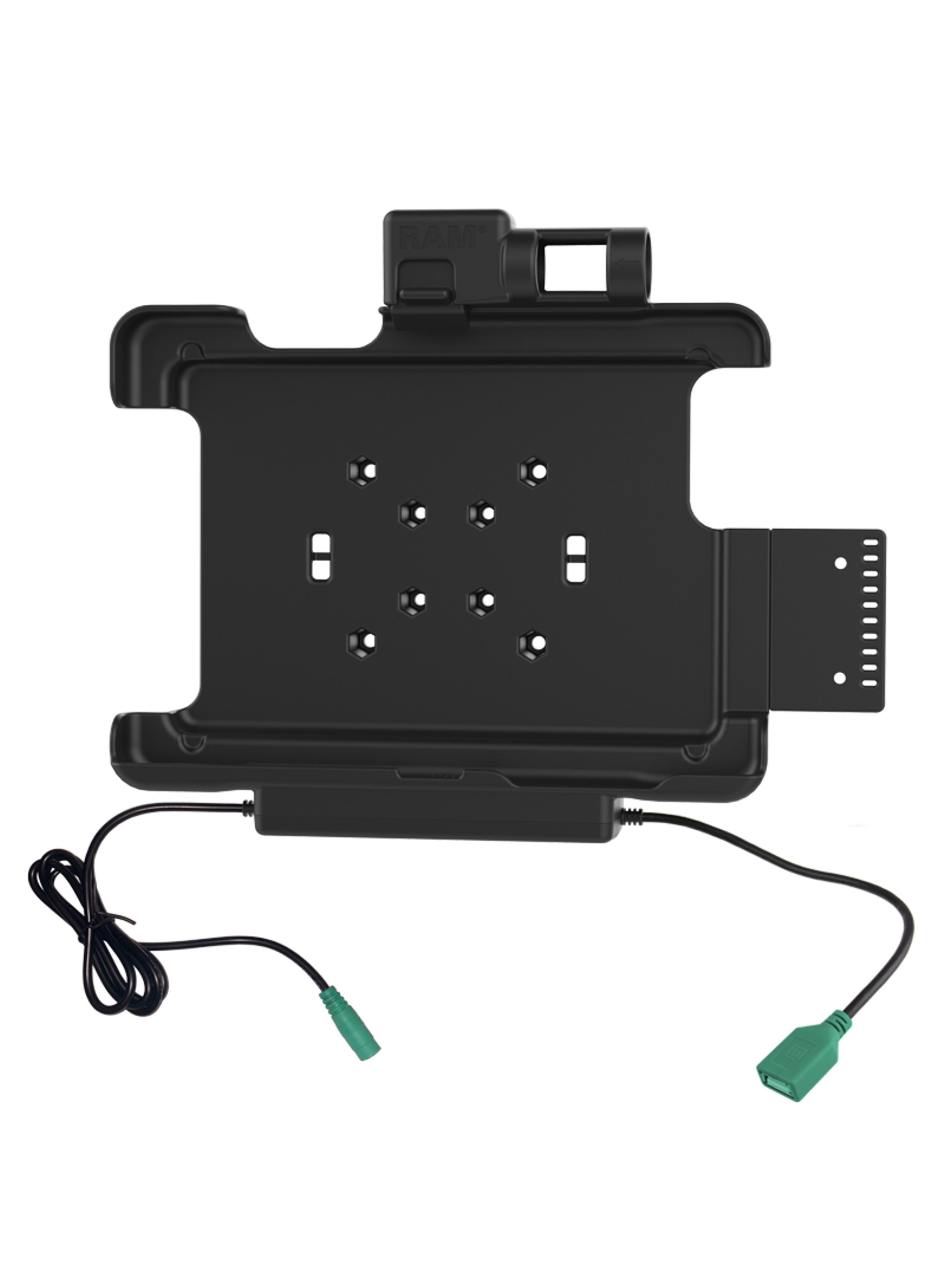 RAM Mounts Form-Fit Halteschale (Schnappverschluss) für Honeywell RT10 Rugged Tablet - 5.5mm DC & USB-A-Anschluss
