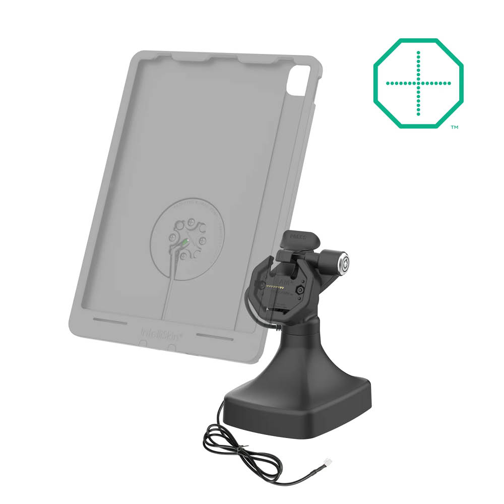 RAM Mounts GDS® Uni-Conn™ Stand-Dockingstation dreh-/schwenkbar - abschließbar, RJ45-Anschluss, Pogo Pins rückseitig