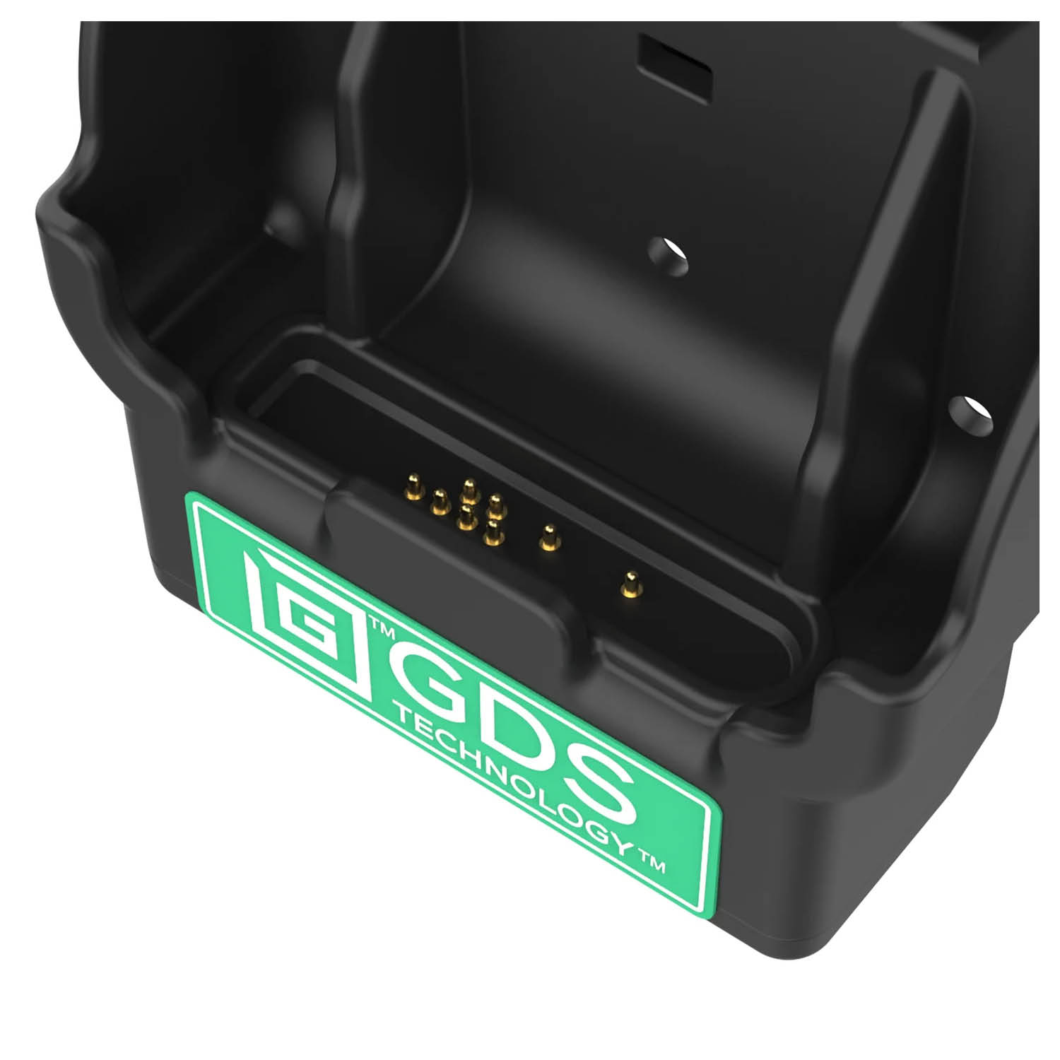 RAM Mounts GDS Universal Fahrzeug-Ladehalteschale (Schlüsselverriegelung) für Handhelds in IntelliSkin Schutzhülle (mit externen USB-C-Anschluss) - USB-C-Anschluss - 2-Loch AMPS - GDS Technologie
